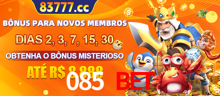 Anúncio dos benefícios para Membro VIP Sênior na plataforma 085 BET, incluindo bônus promocionais, semanais e mensais, ilustrado com o personagem Fortune Tiger.
